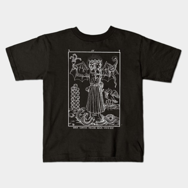 Vintage Occult Alchemy Esoteric Symbolism Kids T-Shirt by AltrusianGrace